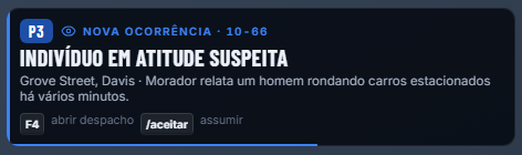 Pager de ocorrência